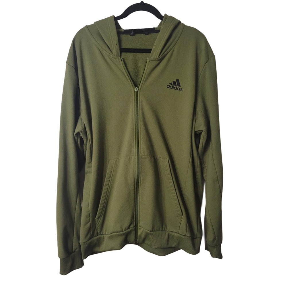 Adidas Olive Green Basketball Club Hoodie
